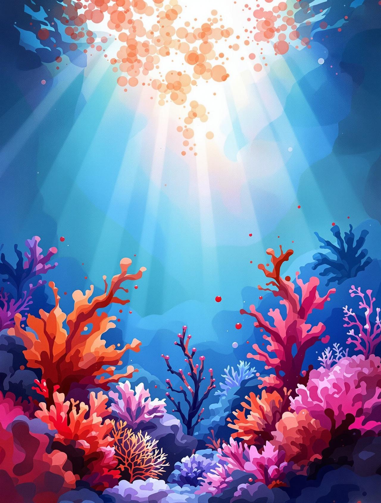 红桃影视传媒作品《深海》海报,首部粒子水墨动画